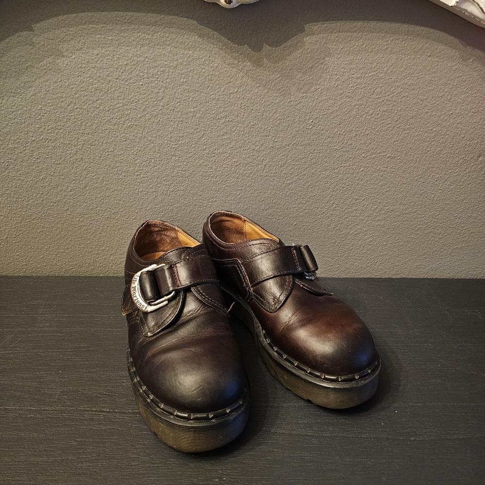 Vintage Dr. Martens MIE monk strap platform loafers UK-6 EU-49 USA-8